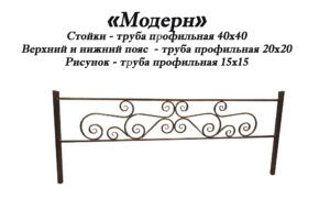 Ограда Модерн